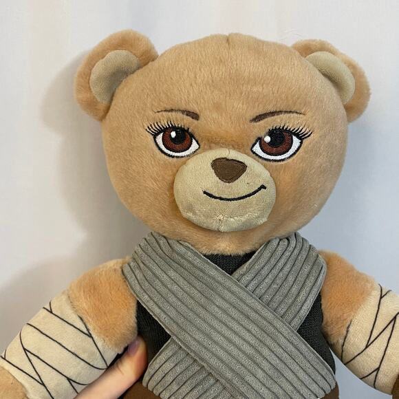 Build A Bear BAB Star Wars Rey 17" Plush Bear Disney 2017 Laugh Sound - Picture 7 of 8